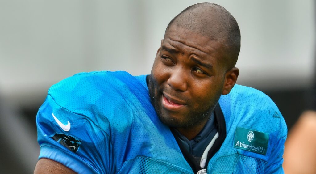 Russell Okung n Panthers gear