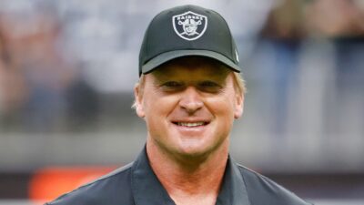 Jon Gruden in Raiders gear