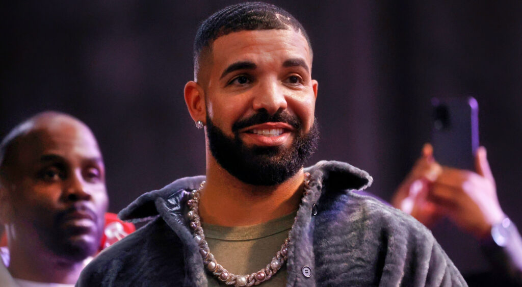 Drake smiling