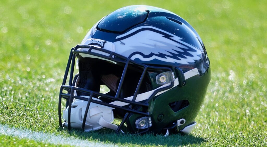 Philadelphia Eagles helmet.