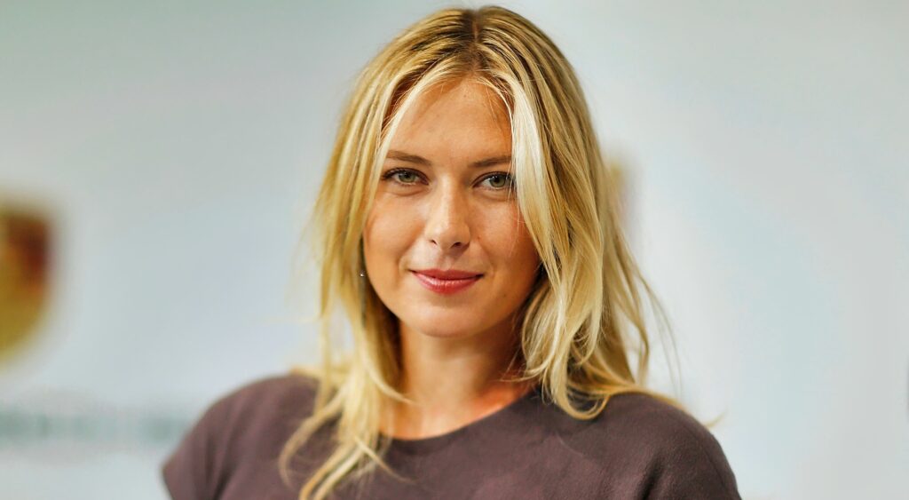 Maria Sharapova poses for the camera.