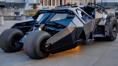 Photo of Batmobile for article on Warner Bros sale