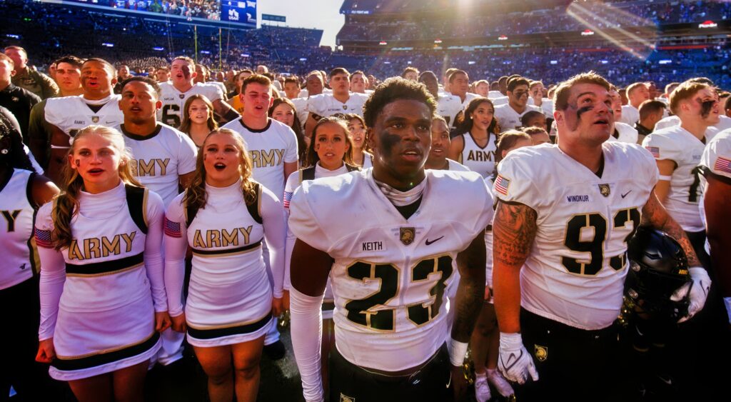 Army football team.