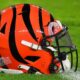 Cincinnati Bengals helmet on ground