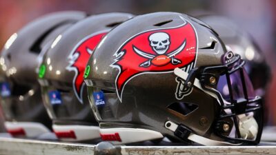 Tampa Bay Bucs helmets