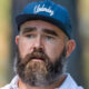 Jason Kelce wearing a cap