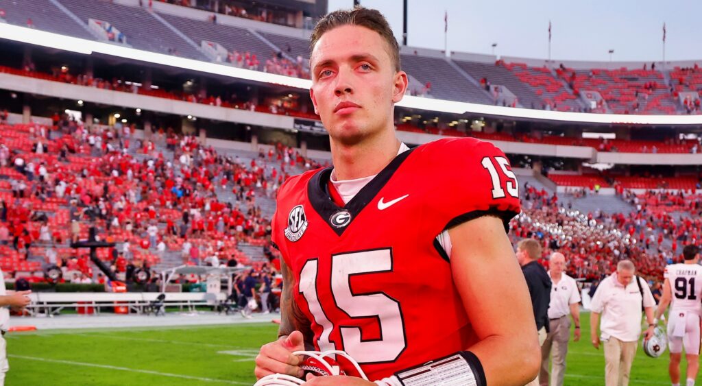 Carson Beck in uniform