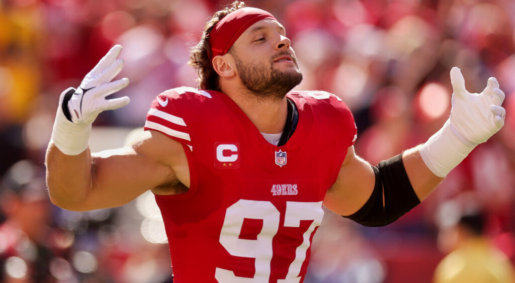 Nick Bosa in 49ers uniform