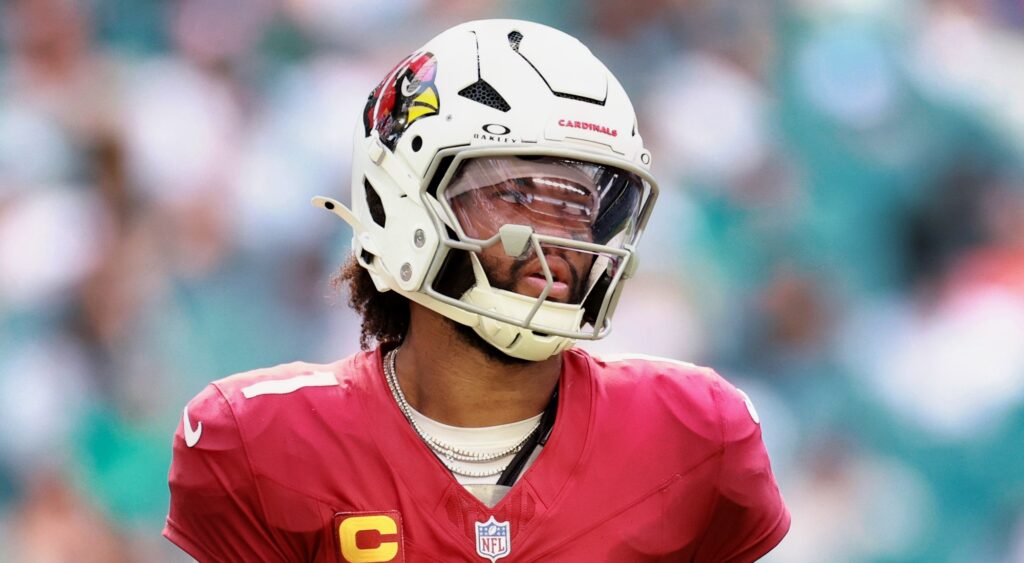 Kyler Murray of Arizona Cardinals looking on.