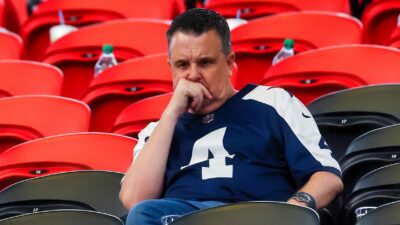 Dallas Cowboys fan in stands