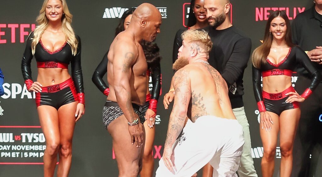 Mike Tyson and Jake Paul face off