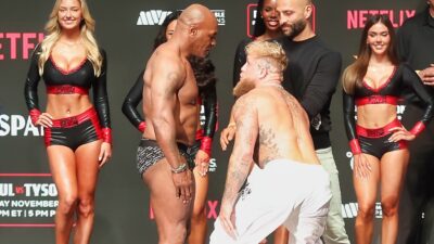 Mike Tyson and Jake Paul face off