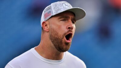 Travis Kelce yelling