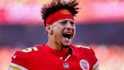 Patrick Mahomes screaming