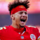 Patrick Mahomes screaming