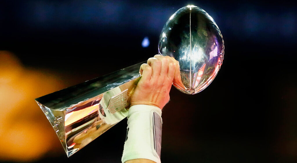 Photo of Lombardi Trophy for article on Brady Poppinga