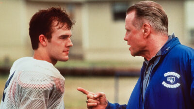 James Van Der Beek and John Voight in 'Varsity Blues' movie