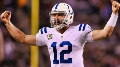 Andrew Luck in Colts uniform