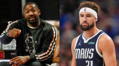 Head Coach Gilbert Arenas and of the Dallas Mavericks looks on while playing the San Antonio Spurs during a NBA match