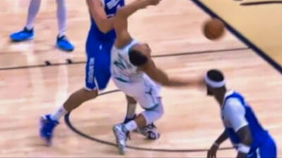 Slow-motion clip shows Grant Williams' knee injury