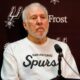 Gregg Popovich of the San Antonio Spurs speaks to the media after a game