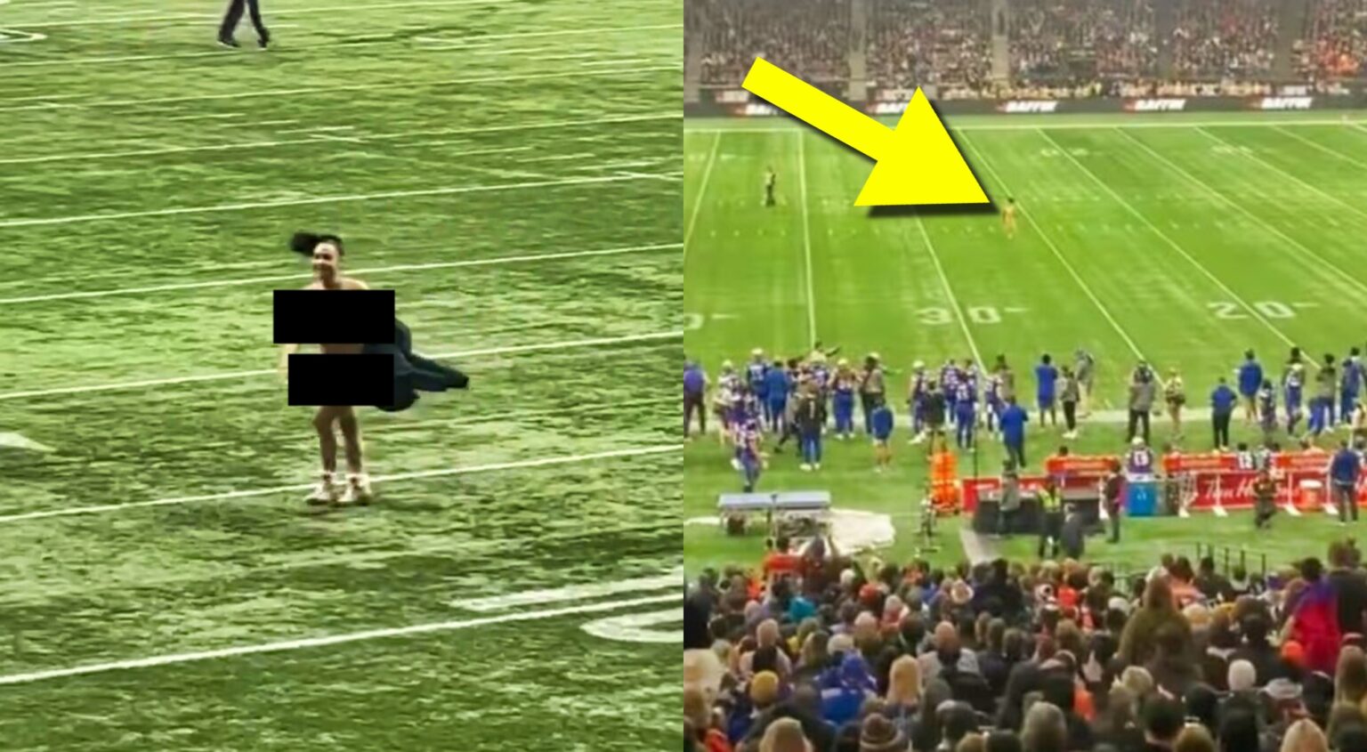 VIDEO Every NFL Fan Is Saying The Same Thing About The Female Streaker At The CFL’s Grey Cup