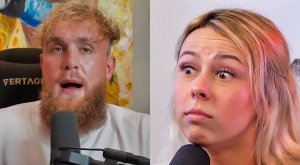 Jake Paul and Haliey Welch on podcast