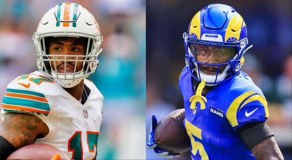 Global broadcast details for Miami Dolphins vs. Los Angeles Rams game