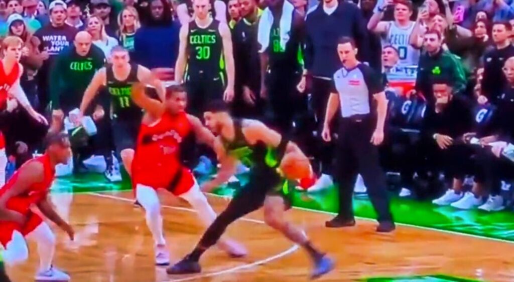 Jayson Tatum' Slow-Mo Video Exposes Celtics Star Of Traveling Just Before Taking The Shot