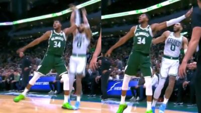 Camera caught Giannis Antetokounmpo's intentional attempt to injury Jayson Tatum