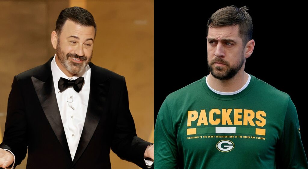 Jimmy Kimmel. and Aaron Rodgers