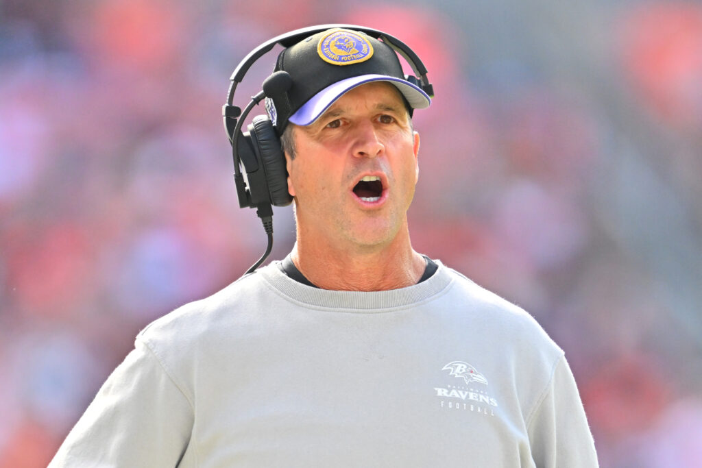 Baltimore Ravens head coach John Harbaugh overview