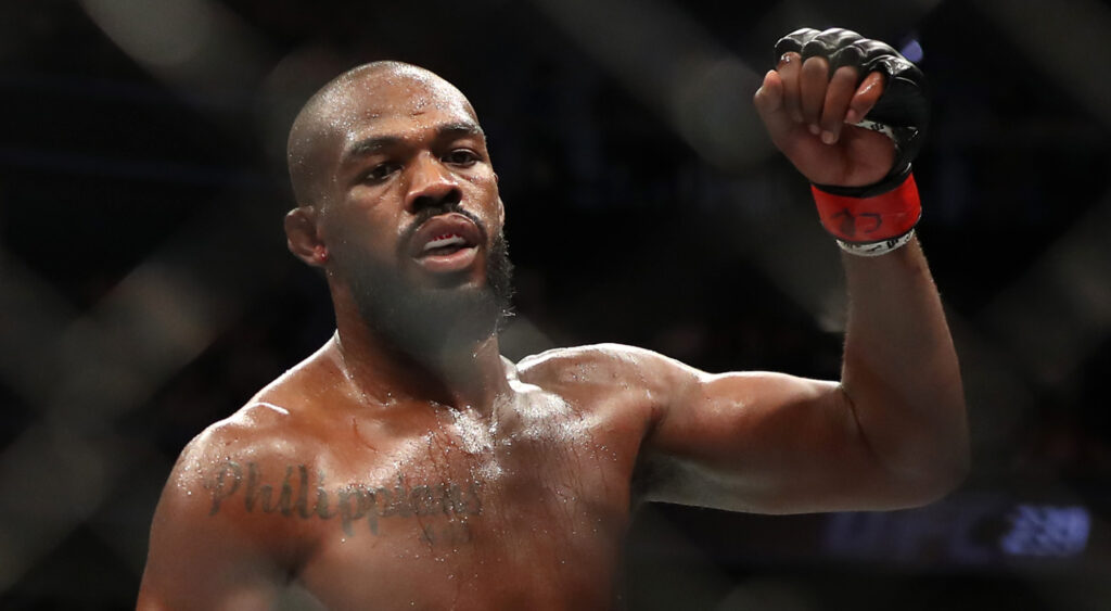 Jon Jones reacts to last minute UFC 309 gloves change