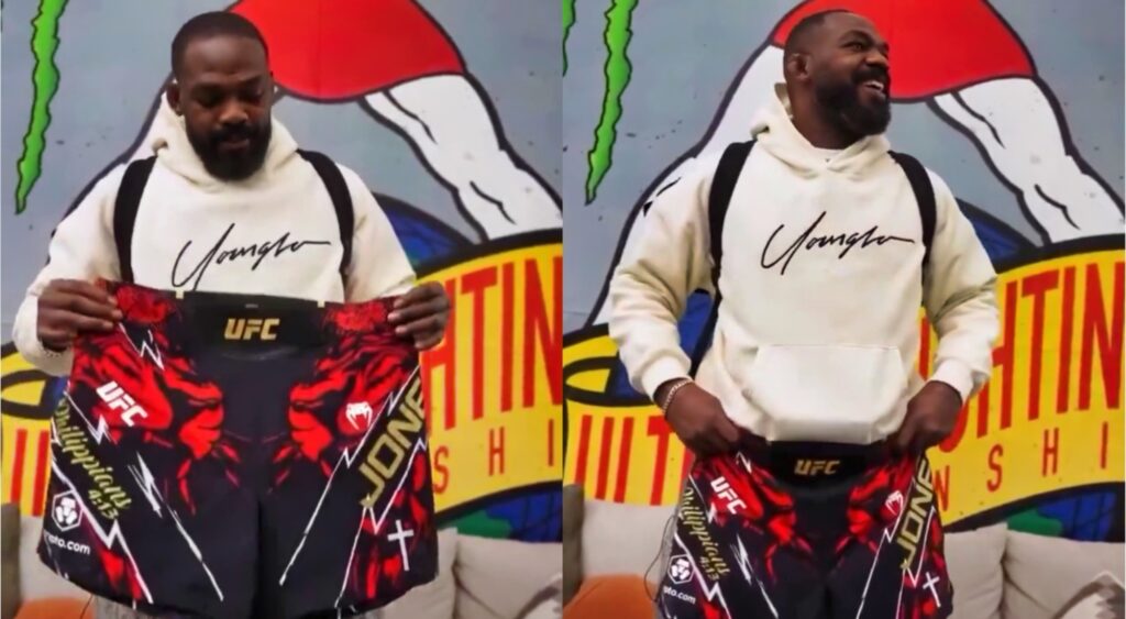 Jon Jones shares his candid opinion on his personalized shorts