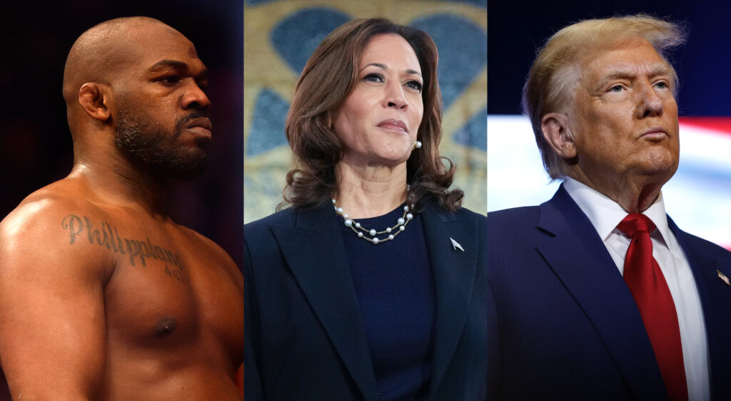 Fans call out Jon Jones as he follow Kamala Harris not Donald Trump