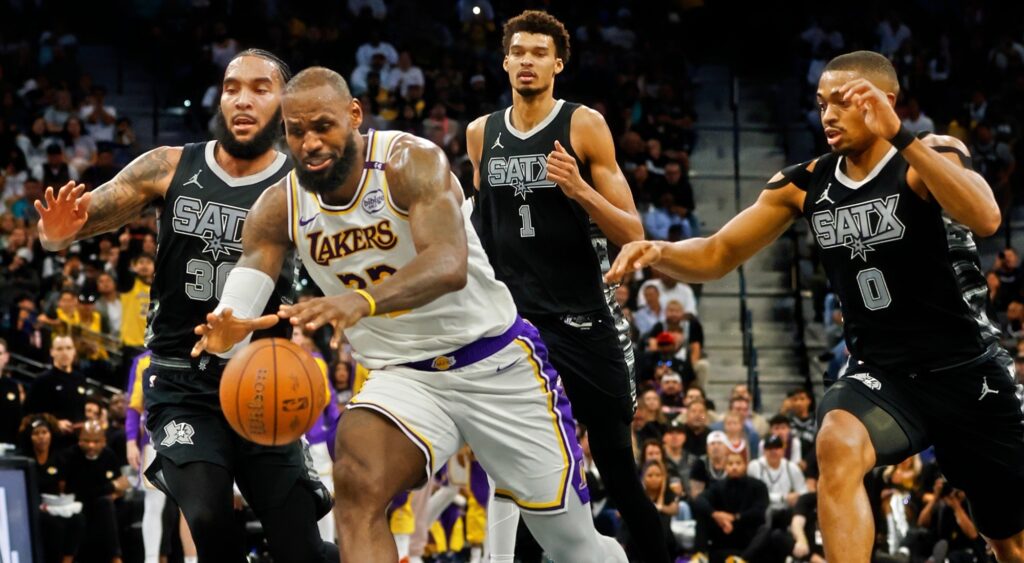 Spurs vs. Lakers post game stats