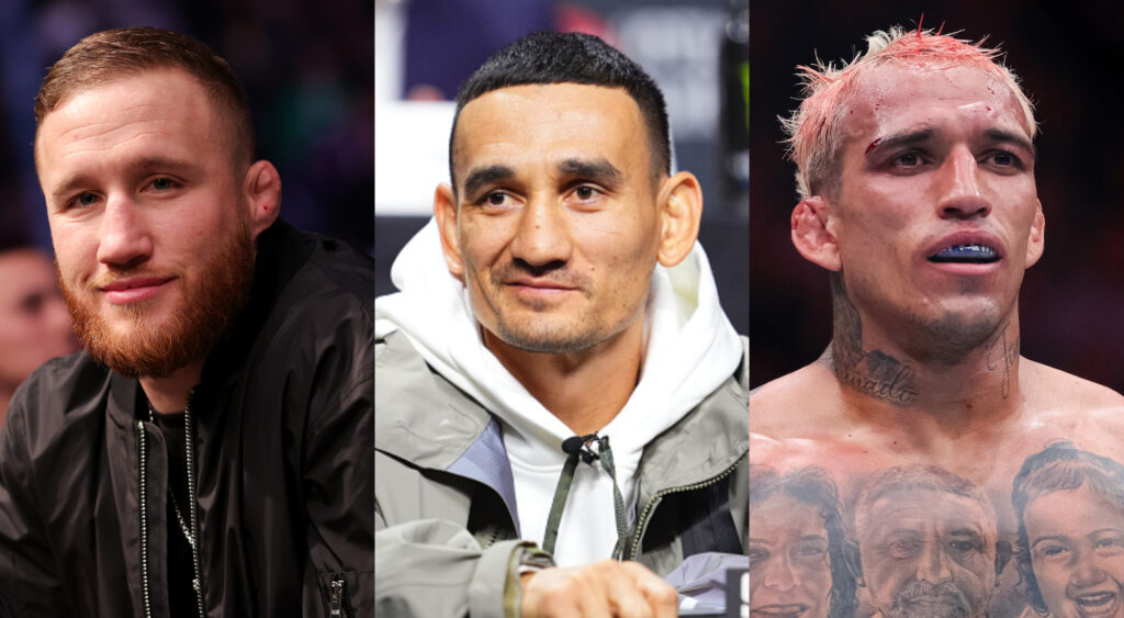 Justin Gaethje eyes Max Holloway, Charles Oliveria, and others