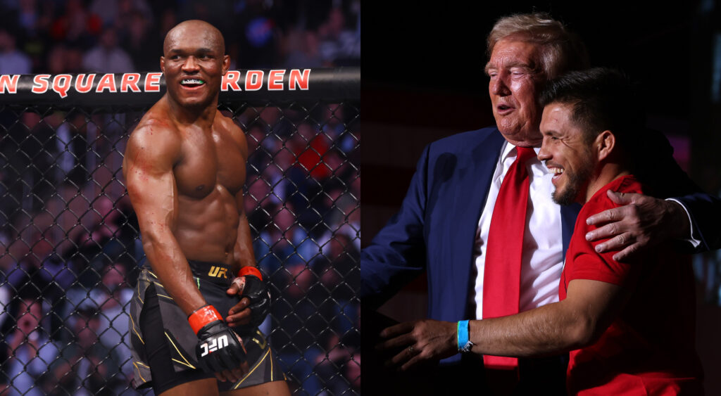 Kamaru Usman, Henry Cejudo, and other supports Donald Trump