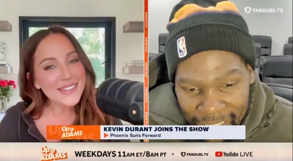 Kay Adams and Kevin Durant