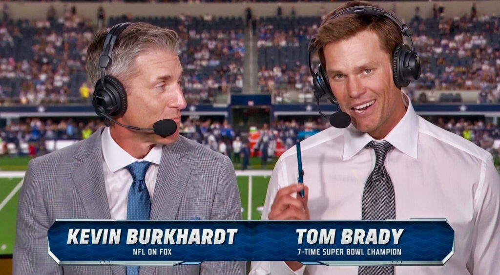 Kevin Burkhardt and Tom Brady on FOX