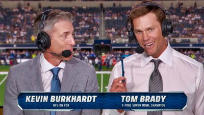 Kevin Burkhardt and Tom Brady on FOX