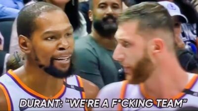 Kevin Durant slammed Jusuf Nurkic during the Suns vs. Mavs game