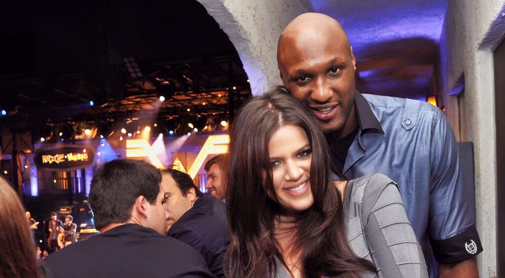 Television personality Khloe Kardashian and Los Angeles Laker Lamar Odom