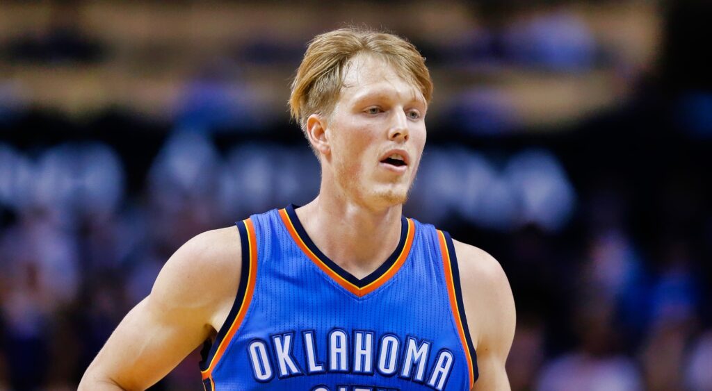 Kyle Singler of the Oklahoma City Thunder during an NBA game