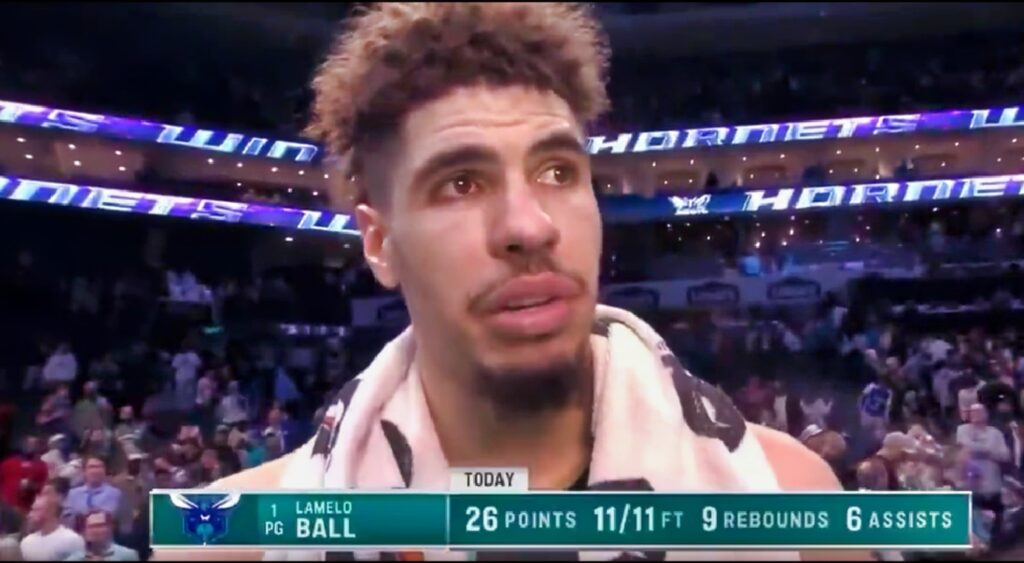 Basketball fans trolled LaMelo Ball for his post-game interview comments