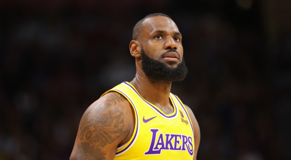 LeBron James of the Los Angeles Lakers