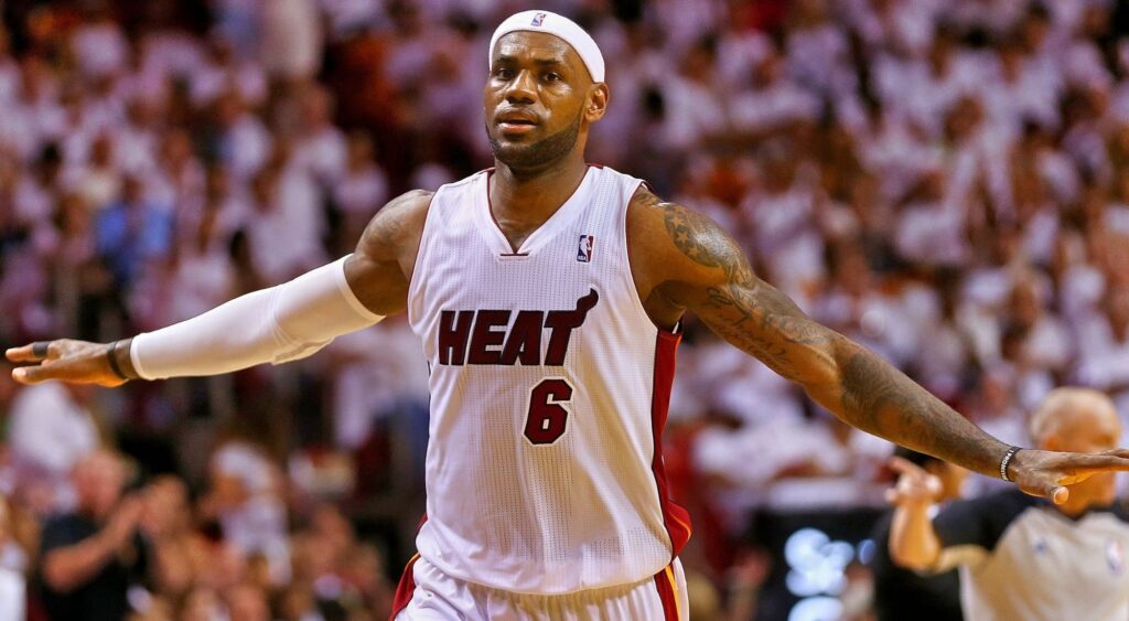 Pat Riley says the Heat would win more NBA titles if LeBron James had stayed