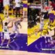 D'Angelo Russell missed a layup in the Lakers-Grizzlies game, frustrating LeBron James