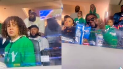 LeBron James and Kevin Hart at Eagles-Rams game