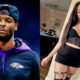 Le’Veon Bell in Ravens gear and trans woman posing in outfit